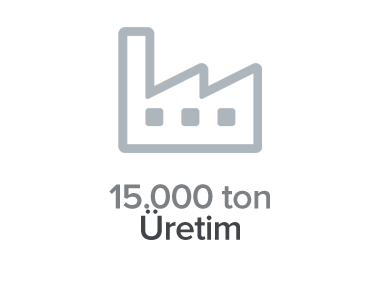 15.000 ton Üretim